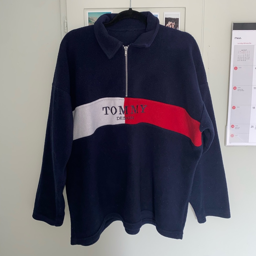 ❤️🤍💙 Tommy Hilfiger Fleece 1/4 Zip💙🤍❤️
